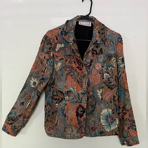 Vintage women’s jacket - Life Style - size S/M - paisley boucle boho